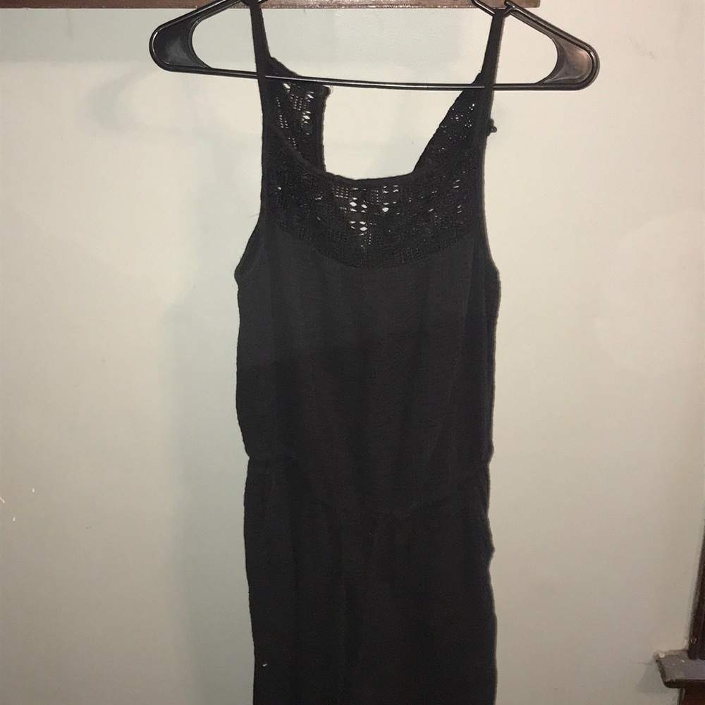 black jumpsuit